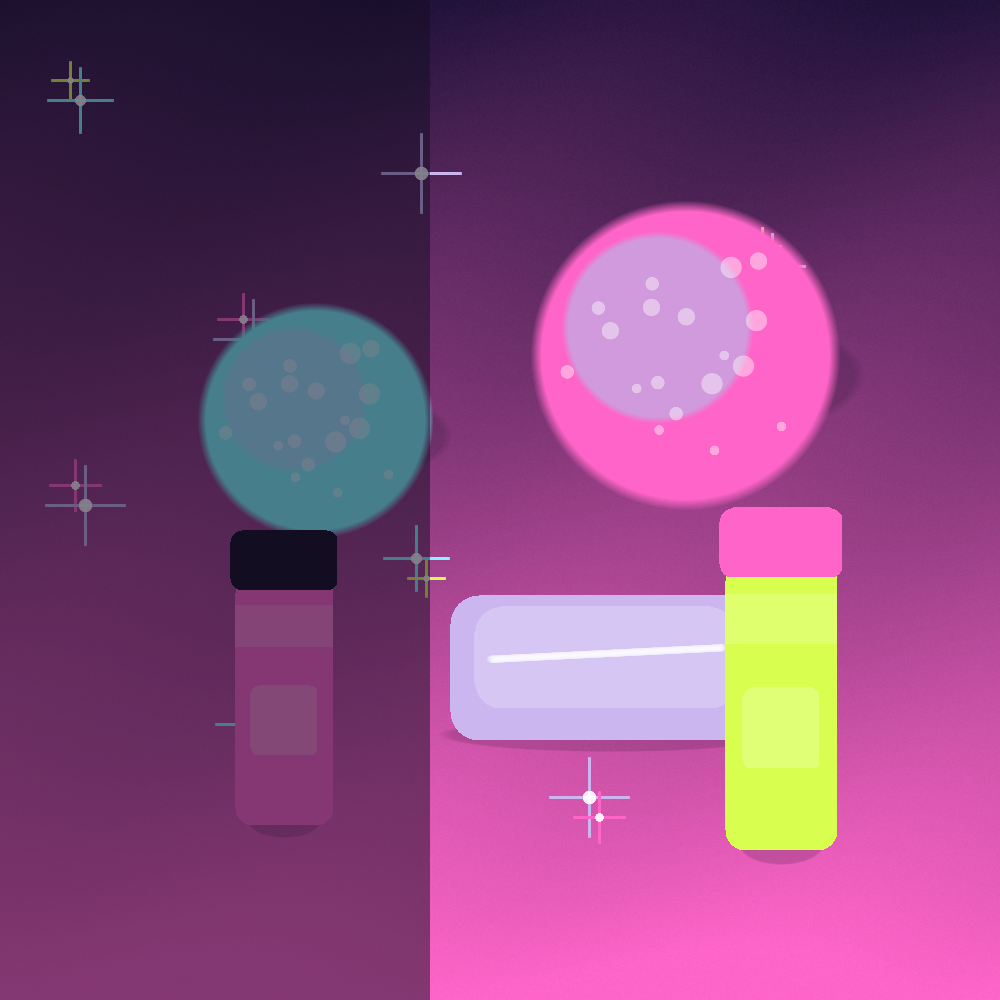 Colorful Bloomify bath bombs, soap, and lip balm