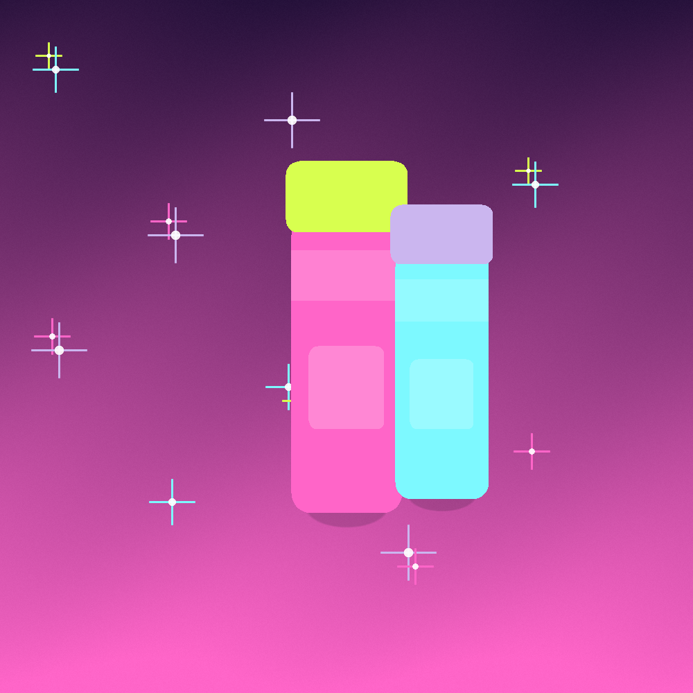 Pop Duo colorful Bloomify lip balms